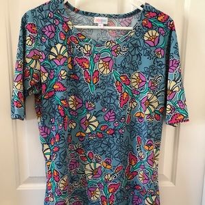 LuLaRoe Gigi floral top, Sz. L